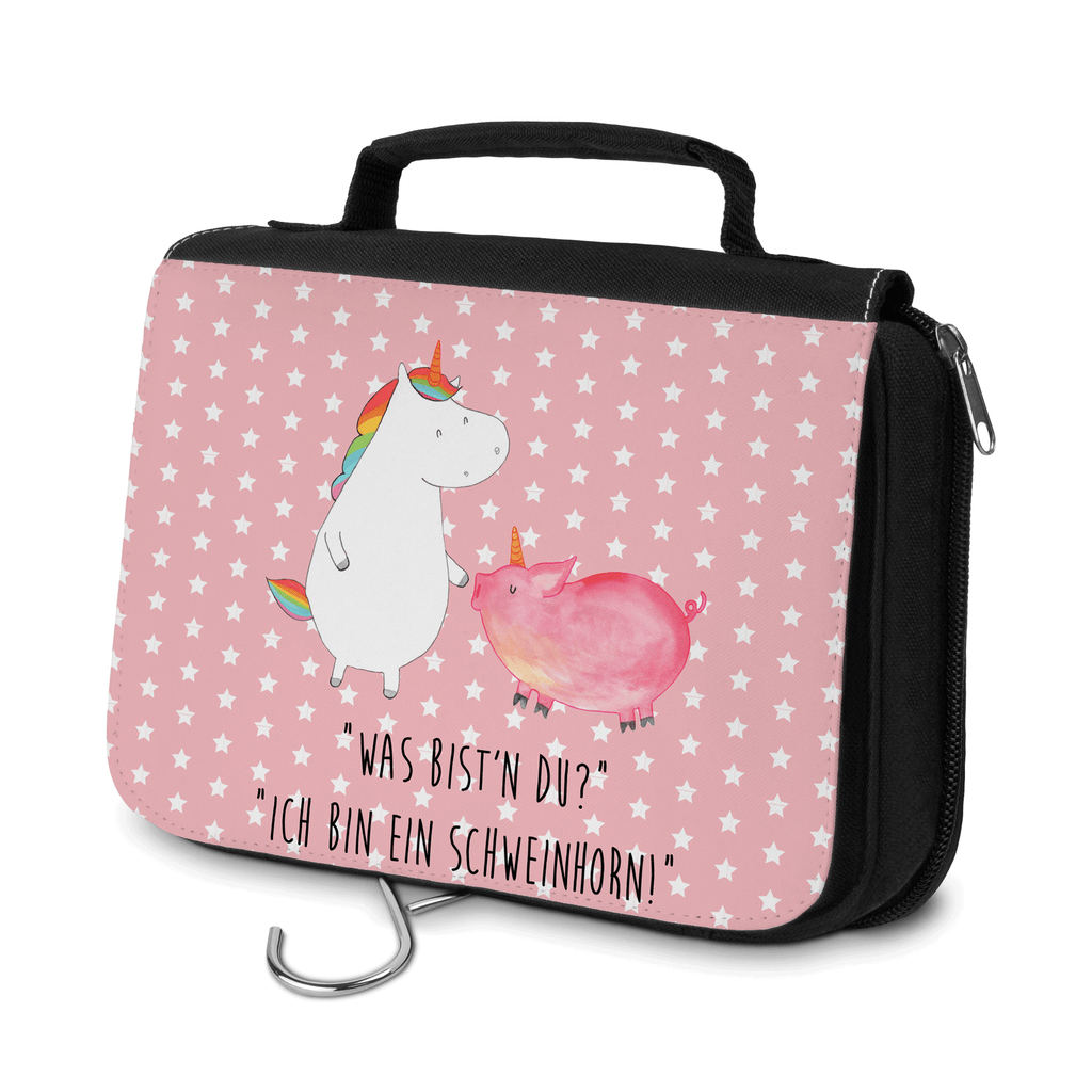 Kulturbeutel Einhorn Schwein Kulturbeutel, Zum Aufhängen, Waschtasche, Kosmetiktasche, Damen, Herren, Aufbewahrungstasche, Schminktasche, Kosmetikbeutel, Organizer, Kulturtasche, Schminkutensil, Einhorn, Einhörner, Einhorn Deko, Pegasus, Unicorn, Freundschaft, Schweinhorn, Schwein, Freundin, Schweinchen