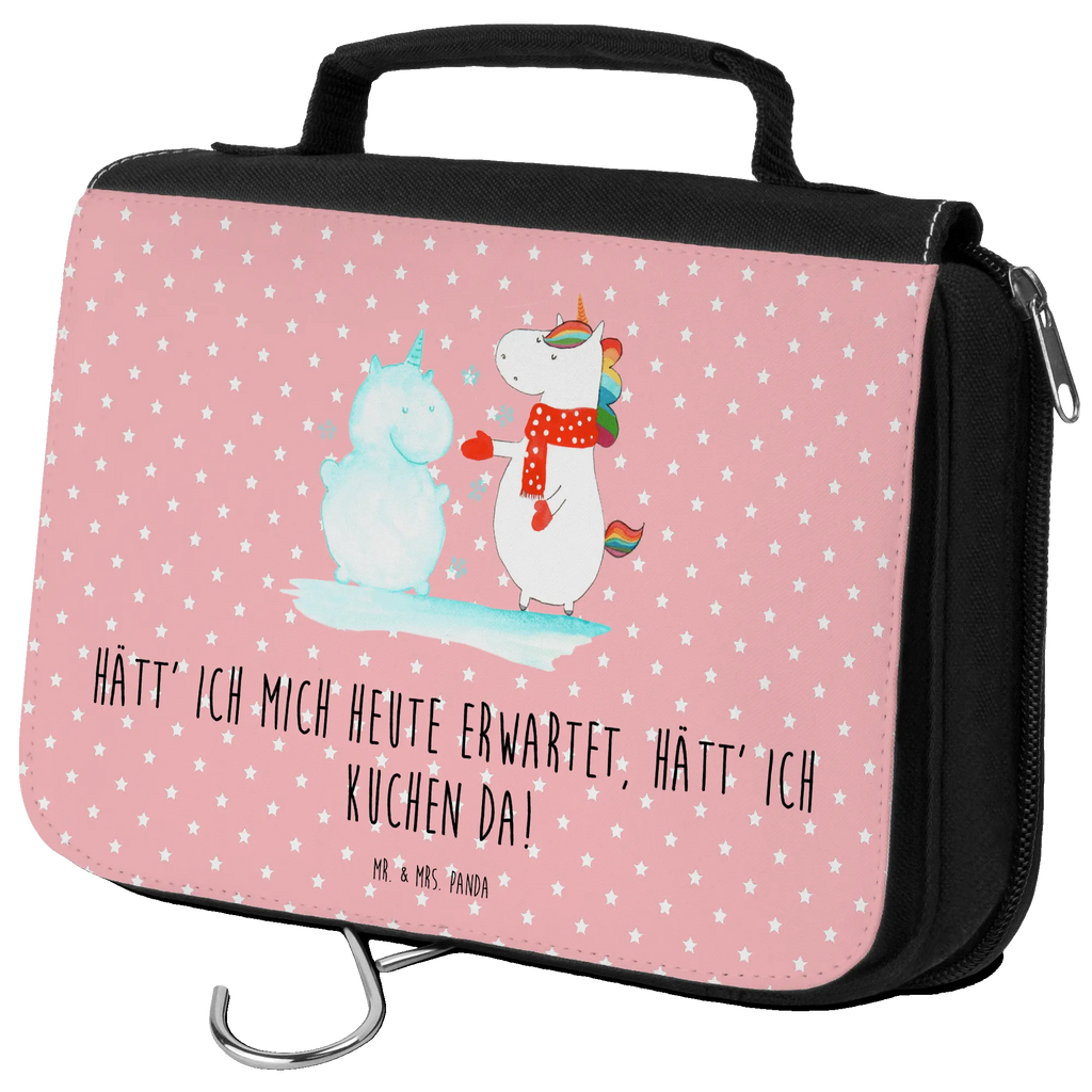 Kulturbeutel Einhorn Schneemann Kulturbeutel, Zum Aufhängen, Waschtasche, Kosmetiktasche, Damen, Herren, Aufbewahrungstasche, Schminktasche, Kosmetikbeutel, Organizer, Kulturtasche, Schminkutensil, Einhorn, Einhörner, Einhorn Deko, Pegasus, Unicorn, Schneemann, Winter, Schnee, Kuchen, Weihnachten, kalt, Mütze, Handschuhe, X-Mas