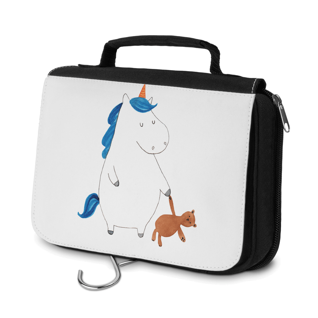 Kulturbeutel Einhorn Teddy Kulturbeutel, Zum Aufhängen, Waschtasche, Kosmetiktasche, Damen, Herren, Aufbewahrungstasche, Schminktasche, Kosmetikbeutel, Organizer, Kulturtasche, Schminkutensil, Einhorn, Einhörner, Einhorn Deko, Pegasus, Unicorn, schlafen, gute Nacht, Single, Bett, Träumen, Freundin, Singleleben