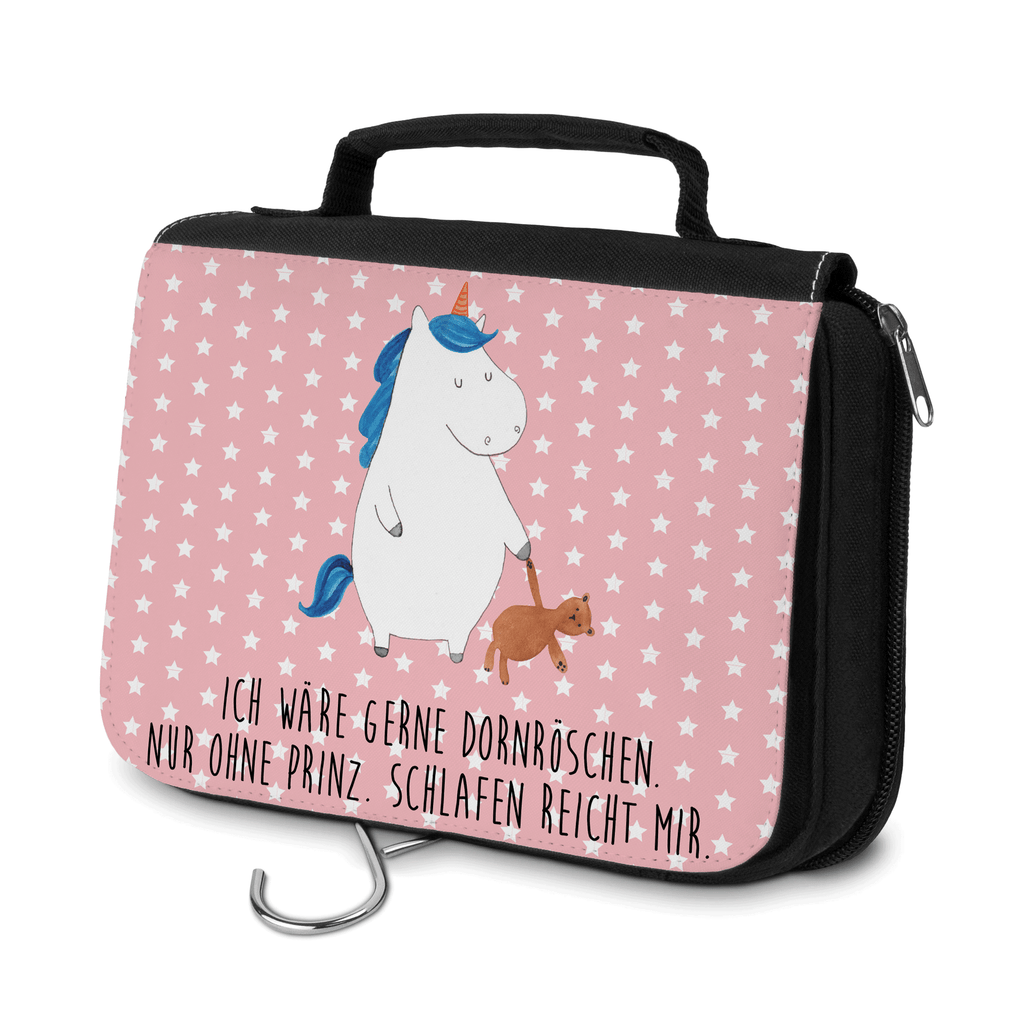 Kulturbeutel Einhorn Teddy Kulturbeutel, Zum Aufhängen, Waschtasche, Kosmetiktasche, Damen, Herren, Aufbewahrungstasche, Schminktasche, Kosmetikbeutel, Organizer, Kulturtasche, Schminkutensil, Einhorn, Einhörner, Einhorn Deko, Pegasus, Unicorn, schlafen, gute Nacht, Single, Bett, Träumen, Freundin, Singleleben