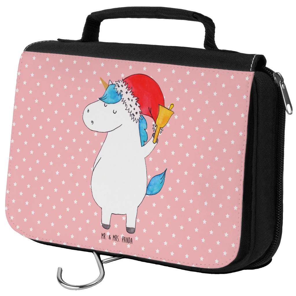 Kulturbeutel Einhorn Weihnachtsmann Kulturbeutel, Zum Aufhängen, Waschtasche, Kosmetiktasche, Damen, Herren, Aufbewahrungstasche, Schminktasche, Kosmetikbeutel, Organizer, Kulturtasche, Schminkutensil, Einhorn, Einhörner, Einhorn Deko, Unicorn, Gin, Schokolade, Schoki, Weihnachten, Weihnachtsmann, Nikolaus, Wunschzettel, Wunschliste, Feenstaub