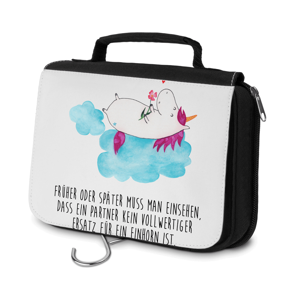 Kulturbeutel Einhorn Verliebt Kulturbeutel, Zum Aufhängen, Waschtasche, Kosmetiktasche, Damen, Herren, Aufbewahrungstasche, Schminktasche, Kosmetikbeutel, Organizer, Kulturtasche, Schminkutensil, Einhorn, Einhörner, Einhorn Deko, Pegasus, Unicorn, verliebt, Liebe, Liebesbeweis, Freundin, Wolke