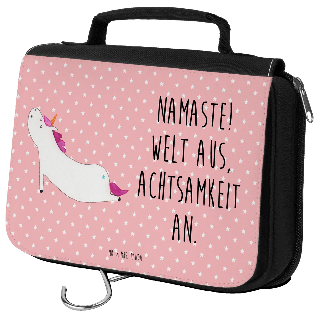 Kulturbeutel Einhorn Yoga Kulturbeutel, Zum Aufhängen, Waschtasche, Kosmetiktasche, Damen, Herren, Aufbewahrungstasche, Schminktasche, Kosmetikbeutel, Organizer, Kulturtasche, Schminkutensil, Einhorn, Einhörner, Einhorn Deko, Unicorn, Yoga, Namaste, Achtsamkeit, Entspannung, Joga, Yogamatte, Sport, lustig, witzig, süß