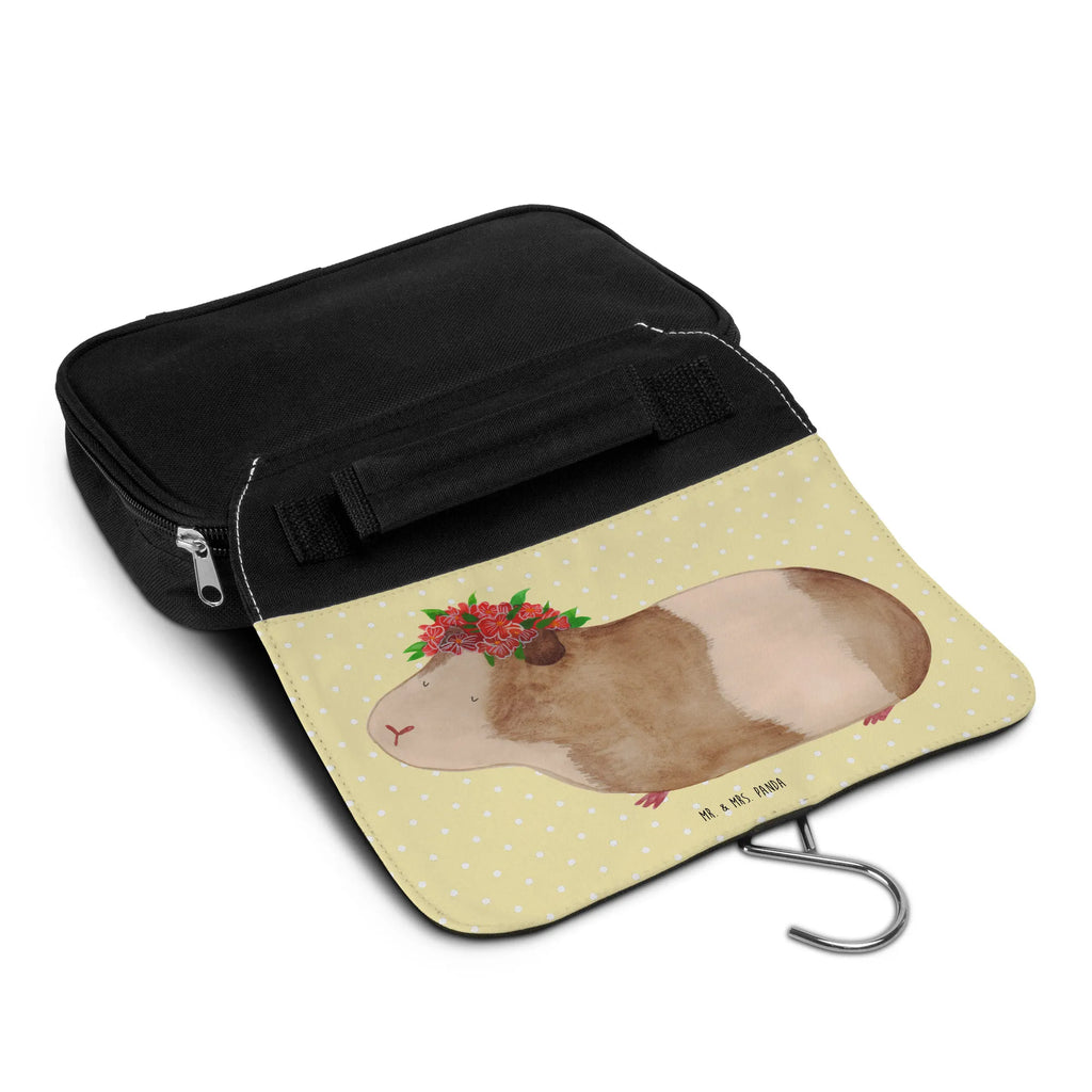 Kulturbeutel Meerschweinchen Weisheit Kulturbeutel, Zum Aufhängen, Waschtasche, Kosmetiktasche, Damen, Herren, Aufbewahrungstasche, Schminktasche, Kosmetikbeutel, Organizer, Kulturtasche, Schminkutensil, Tiermotive, Gute Laune, lustige Sprüche, Tiere, Meerschweinchen, Meerie, Meeries, Wunder, Blumenkind, Realität, Spruch, Weisheit, Motivation, Wunderland