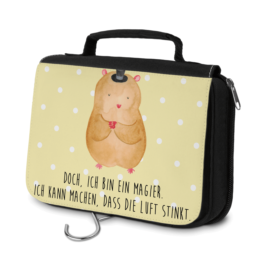 Kulturbeutel Hamster Hut Kulturbeutel, Zum Aufhängen, Waschtasche, Kosmetiktasche, Damen, Herren, Aufbewahrungstasche, Schminktasche, Kosmetikbeutel, Organizer, Kulturtasche, Schminkutensil, Tiermotive, Gute Laune, lustige Sprüche, Tiere, Hamster, Hut, Magier, Zylinder, Zwerghamster, Zauberer