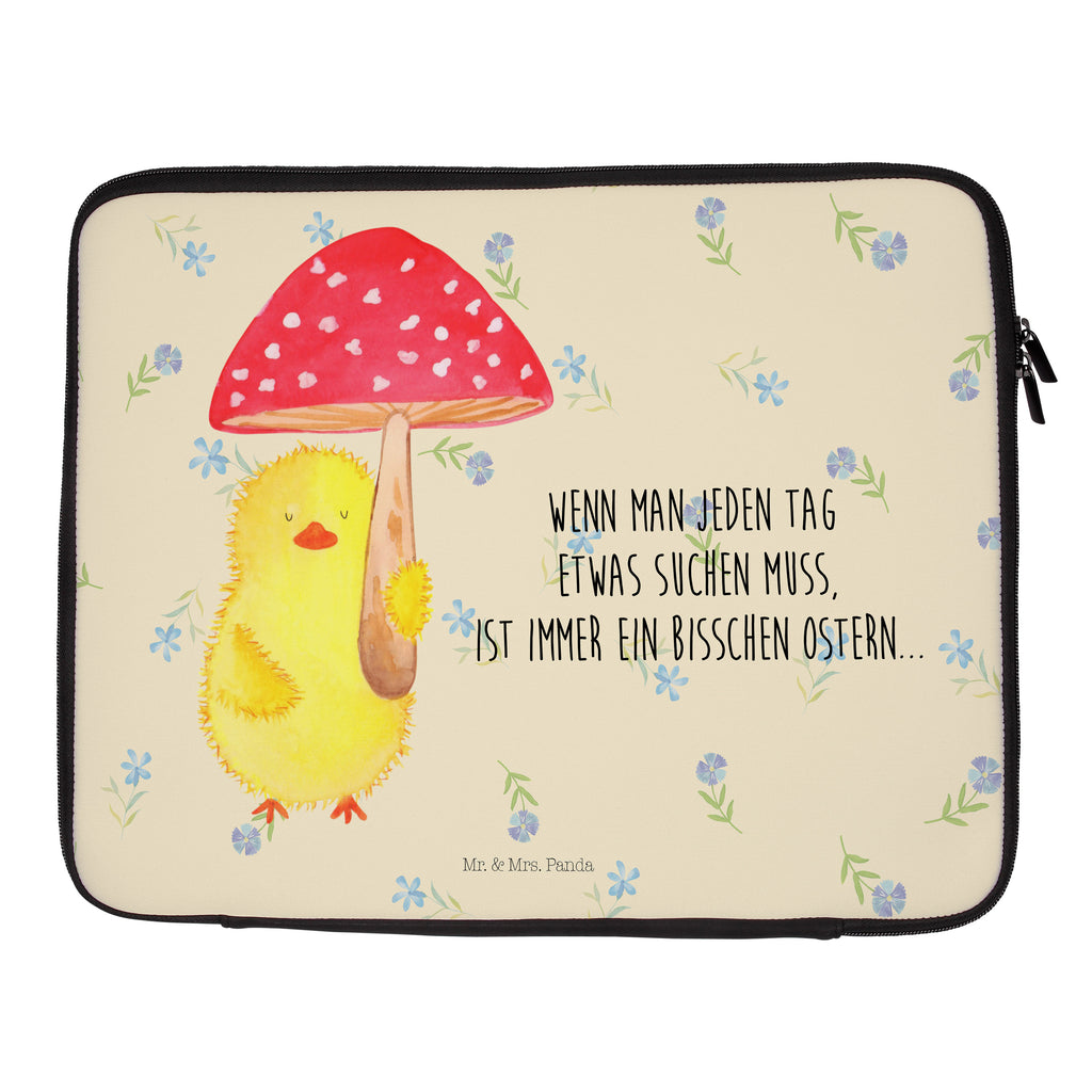 Notebook Tasche Küken Fliegenpilz Notebook Tasche, Laptop, Computertasche, Tasche, Notebook-Tasche, Notebook-Reisehülle, Notebook Schutz, Ostern, Osterhase, Ostergeschenke, Osternest, Osterdeko, Geschenke zu Ostern, Ostern Geschenk, Ostergeschenke Kinder, Ostern Kinder, Küken, Fliegenpilz, Glückspilz, Frohe Ostern, Ostergrüße