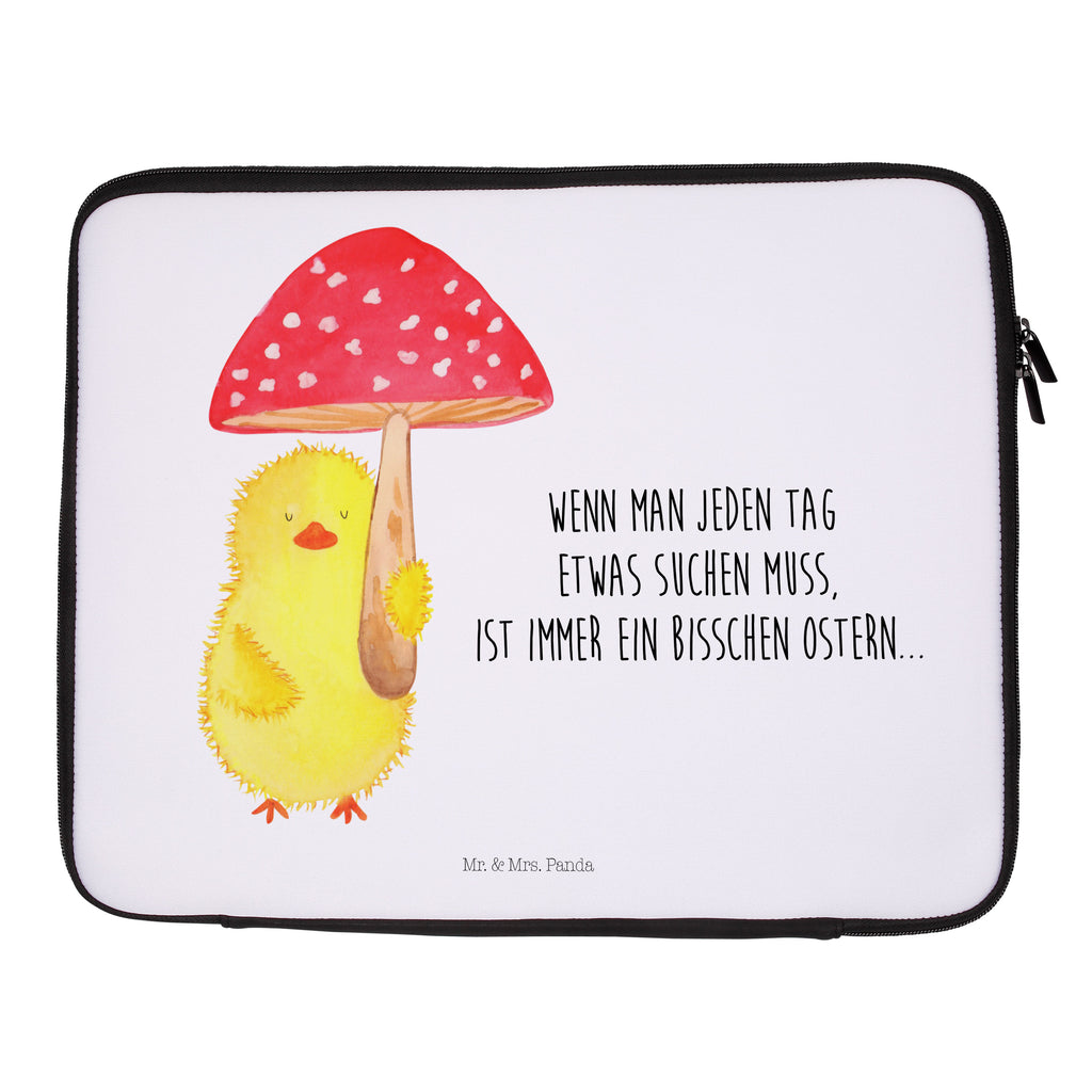 Notebook Tasche Küken Fliegenpilz Notebook Tasche, Laptop, Computertasche, Tasche, Notebook-Tasche, Notebook-Reisehülle, Notebook Schutz, Ostern, Osterhase, Ostergeschenke, Osternest, Osterdeko, Geschenke zu Ostern, Ostern Geschenk, Ostergeschenke Kinder, Ostern Kinder, Küken, Fliegenpilz, Glückspilz, Frohe Ostern, Ostergrüße