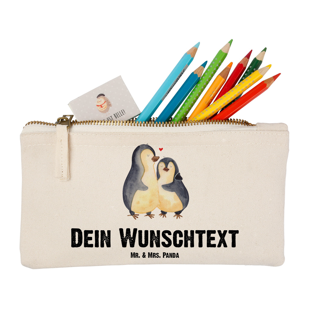 Personalisierte Schminktasche Pinguin umarmend Personalisierte Schminktasche, Personalisierte Kosmetiktasche, Personalisierter Kosmetikbeutel, Personalisiertes Stiftemäppchen, Personalisiertes Etui, Personalisierte Federmappe, Personalisierte Makeup Bag, Personalisiertes Schminketui, Personalisiertes Kosmetiketui, Personalisiertes Schlamperetui, Schminktasche mit Namen, Kosmetiktasche mit Namen, Kosmetikbeutel mit Namen, Stiftemäppchen mit Namen, Etui mit Namen, Federmappe mit Namen, Makeup Bg mit Namen, Schminketui mit Namen, Kosmetiketui mit Namen, Schlamperetui mit Namen, Schminktasche personalisieren, Schminktasche bedrucken, Schminktasche selbst gestalten, Pinguin, Liebe, Liebespaar, Liebesbeweis, Liebesgeschenk, Verlobung, Jahrestag, Hochzeitstag, Hochzeit, Hochzeitsgeschenk