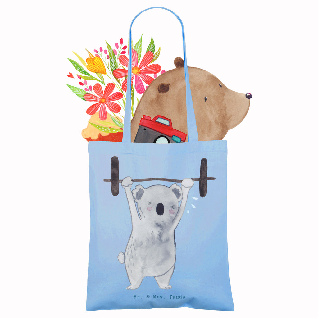 Tragetasche Koala Crossfit Tage Beuteltasche, Beutel, Einkaufstasche, Jutebeutel, Stoffbeutel, Geschenk, Sport, Sportart, Hobby, Schenken, Danke, Dankeschön, Auszeichnung, Gewinn, Sportler, Crossfit, Wettkampfsport, Sportschule