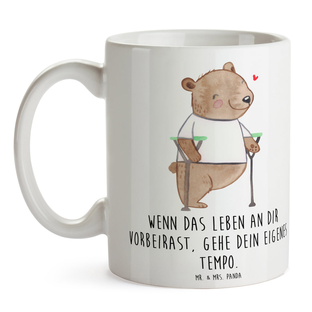 Tasse Bär Beinamputation Tasse, Kaffeetasse, Teetasse, Becher, Kaffeebecher, Teebecher, Keramiktasse, Porzellantasse, Büro Tasse, Geschenk Tasse, Tasse Sprüche, Tasse Motive, Kaffeetassen, Tasse bedrucken, Designer Tasse, Cappuccino Tassen, Schöne Teetassen, Bär, Amputation, Beinamputation