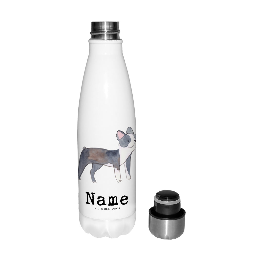 Personalisierte Thermosflasche Boston Terrier Lebensretter Personalisierte Isolierflasche, Personalisierte Thermoflasche, Personalisierte Trinkflasche, Trinkflasche Mit Namen, Wunschname, Bedrucken, Namensflasche, Hund, Hunderasse, Rassehund, Hundebesitzer, Geschenk, Tierfreund, Schenken, Welpe, Boston Terrier