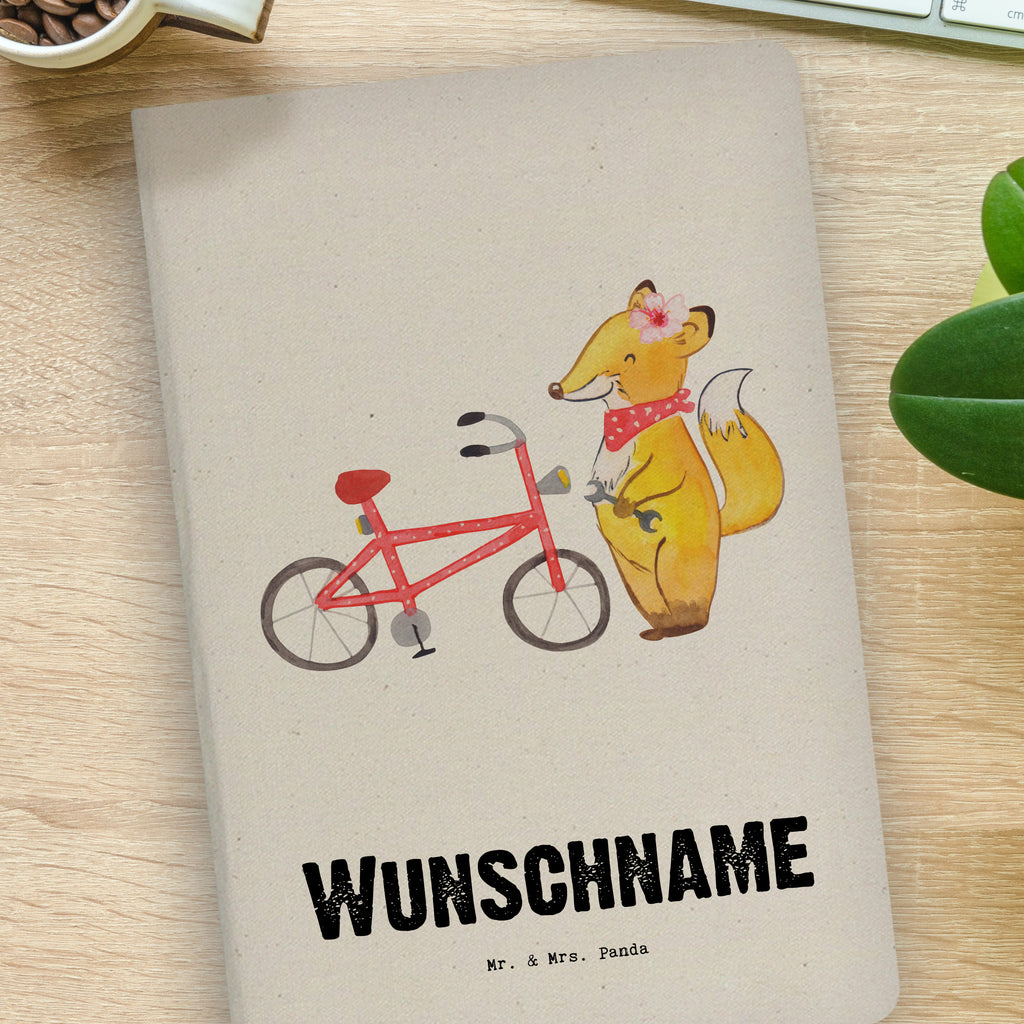 DIN A4 Personalisiertes Notizbuch Zweirad Mechanikerin mit Herz Personalisiertes Notizbuch, Notizbuch mit Namen, Notizbuch bedrucken, Personalisierung, Namensbuch, Namen, Beruf, Ausbildung, Jubiläum, Abschied, Rente, Kollege, Kollegin, Geschenk, Schenken, Arbeitskollege, Mitarbeiter, Firma, Danke, Dankeschön