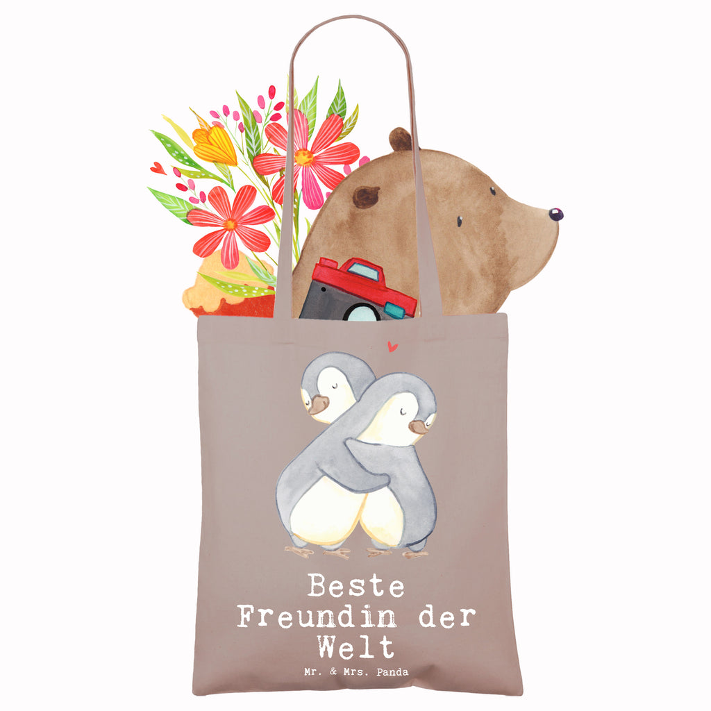 Tragetasche Pinguin Beste Freundin der Welt Beuteltasche, Beutel, Einkaufstasche, Jutebeutel, Stoffbeutel, Tasche, Shopper, Umhängetasche, Strandtasche, Schultertasche, Stofftasche, Tragetasche, Badetasche, Jutetasche, Einkaufstüte, Laptoptasche, für, Dankeschön, Geschenk, Schenken, Geburtstag, Geburtstagsgeschenk, Geschenkidee, Danke, Bedanken, Mitbringsel, Freude machen, Geschenktipp, Freundin, beste Freundin, Ehefrau, Frau, bae, bff, Freundinnen, Jahrestag, Freundschaft. Liebste, beste, Spruch