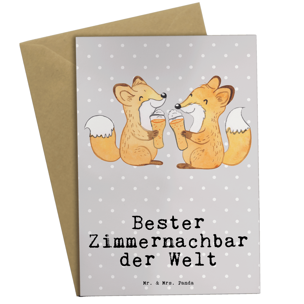 Grußkarte Fuchs Bester Zimmernachbar der Welt Grußkarte, Klappkarte, Einladungskarte, Glückwunschkarte, Hochzeitskarte, Geburtstagskarte, Karte, Ansichtskarten, für, Dankeschön, Geschenk, Schenken, Geburtstag, Geburtstagsgeschenk, Geschenkidee, Danke, Bedanken, Mitbringsel, Freude machen, Geschenktipp, Zimmernachbar, Zimmernachbarn, Zimmer, Krankenhaus, Patient, Kollegin, Wohnheim, Nachbar, WG, Studentenwohnheim