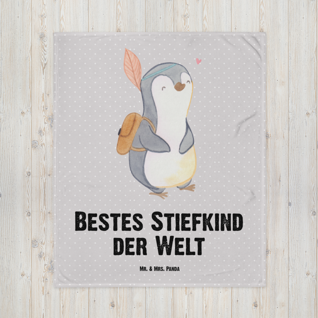 Kuscheldecke Pinguin Bestes Stiefkind der Welt Decke, Wohndecke, Tagesdecke, Wolldecke, Sofadecke, für, Dankeschön, Geschenk, Schenken, Geburtstag, Geburtstagsgeschenk, Geschenkidee, Danke, Bedanken, Mitbringsel, Freude machen, Geschenktipp, Stiefkind, angeheiratet, Kinder, Kind, Kid, Kids, Kiddy, Bestes, Tochter, Sohn, Nachwuchs, Geburt, Liebling, Taufe