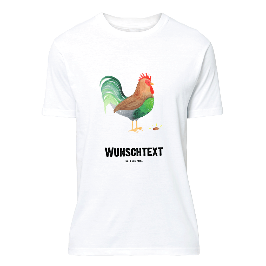 Personalisiertes T-Shirt Hahn mit Korn T-Shirt Personalisiert, T-Shirt mit Namen, T-Shirt mit Aufruck, Männer, Frauen, Wunschtext, Bedrucken, Bauernhof, Hoftiere, Landwirt, Landwirtin, Hahn, Korn, Henne, Eier, Natur