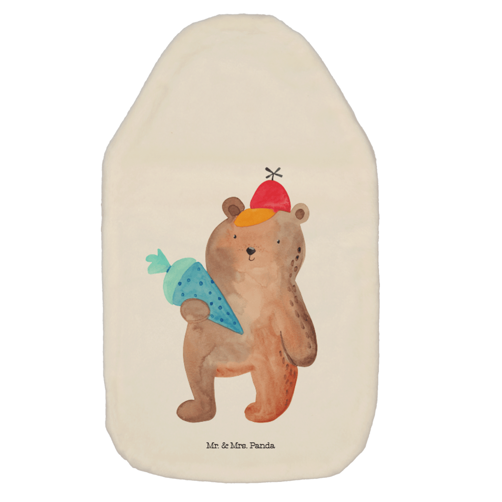 Wärmflasche Bär Schultüte Wärmekissen, Kinderwärmflasche, Körnerkissen, Wärmflaschenbezug, Wärmflasche mit Bezug, Wärmflasche, Bettflasche, Kleine Wärmflasche, Bär, Teddy, Teddybär, Bär Motiv, Schultüte, Erster Schultag Geschenk, Einschulung Geschenk, Schule Geschenk, Grundschule, Schulanfang, Schulbeginn