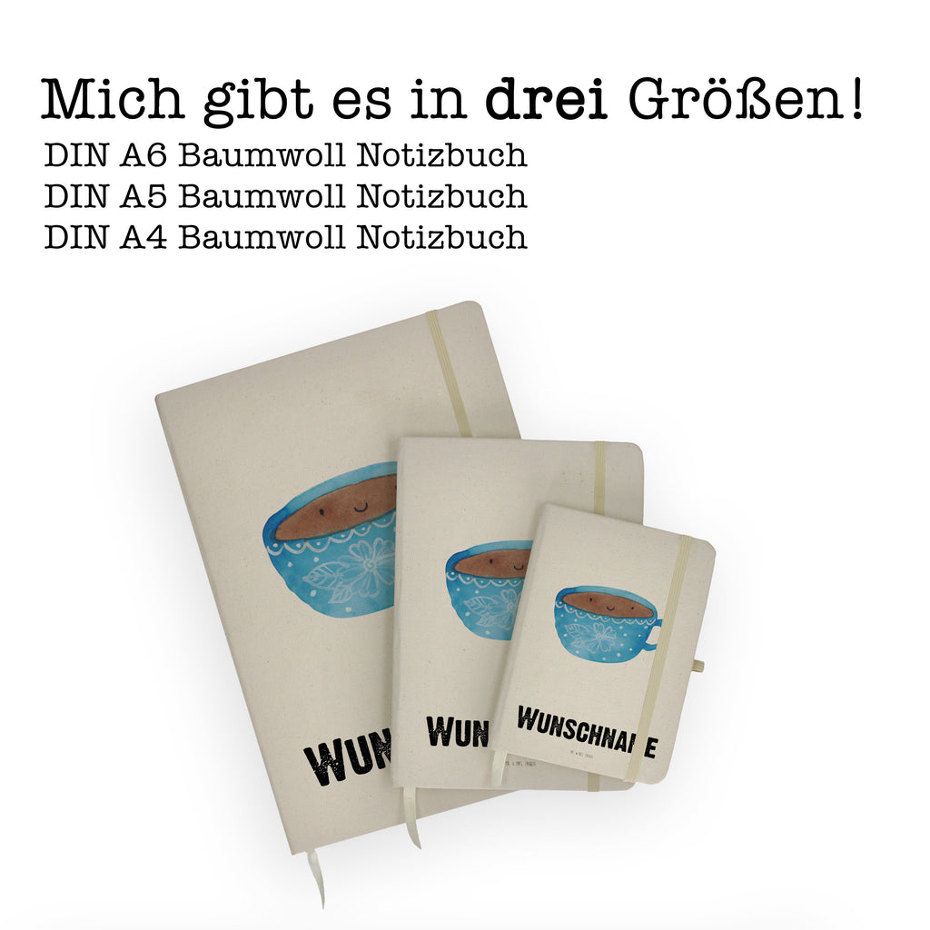 DIN A4 Personalisiertes Notizbuch Kaffee Tasse Personalisiertes Notizbuch, Notizbuch mit Namen, Notizbuch bedrucken, Personalisierung, Namensbuch, Namen, Tiermotive, Gute Laune, lustige Sprüche, Tiere, Kaffee, Tasse, Liebe, Geschmack, Genuss, Glücklich