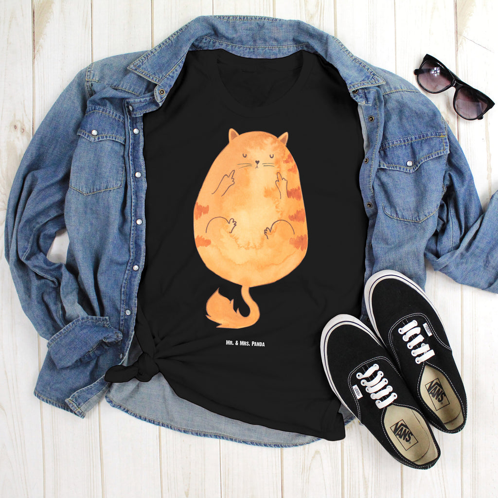 T-Shirt Standard Katze Mittelfinger T-Shirt, Shirt, Tshirt, Lustiges T-Shirt, T-Shirt mit Spruch, Party, Junggesellenabschied, Jubiläum, Geburstag, Herrn, Damen, Männer, Frauen, Schlafshirt, Nachthemd, Sprüche, Katze, Katzenmotiv, Katzenfan, Katzendeko, Katzenfreund, Katzenliebhaber, Katzenprodukte, Katzenartikel, Katzenaccessoires, Katzensouvenirs, Katzenliebhaberprodukte, Katzenmotive, Katzen, Kater, Mietze, Cat, Cats