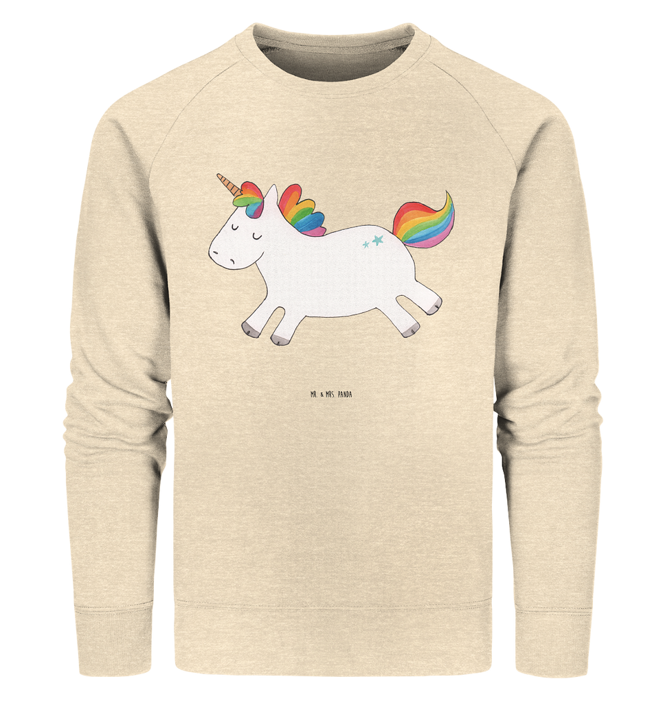 Organic Pullover Einhorn Happy Pullover, Pullover Männer, Pullover Frauen, Sweatshirt, Sweatshirt Männer, Sweatshirt Frauen, Unisex, Einhorn, Einhörner, Einhorn Deko, Pegasus, Unicorn, glücklich, fröhlich, Spaß, Freude, Lebensfreude, witzig, spannend, Lächeln, Lachen