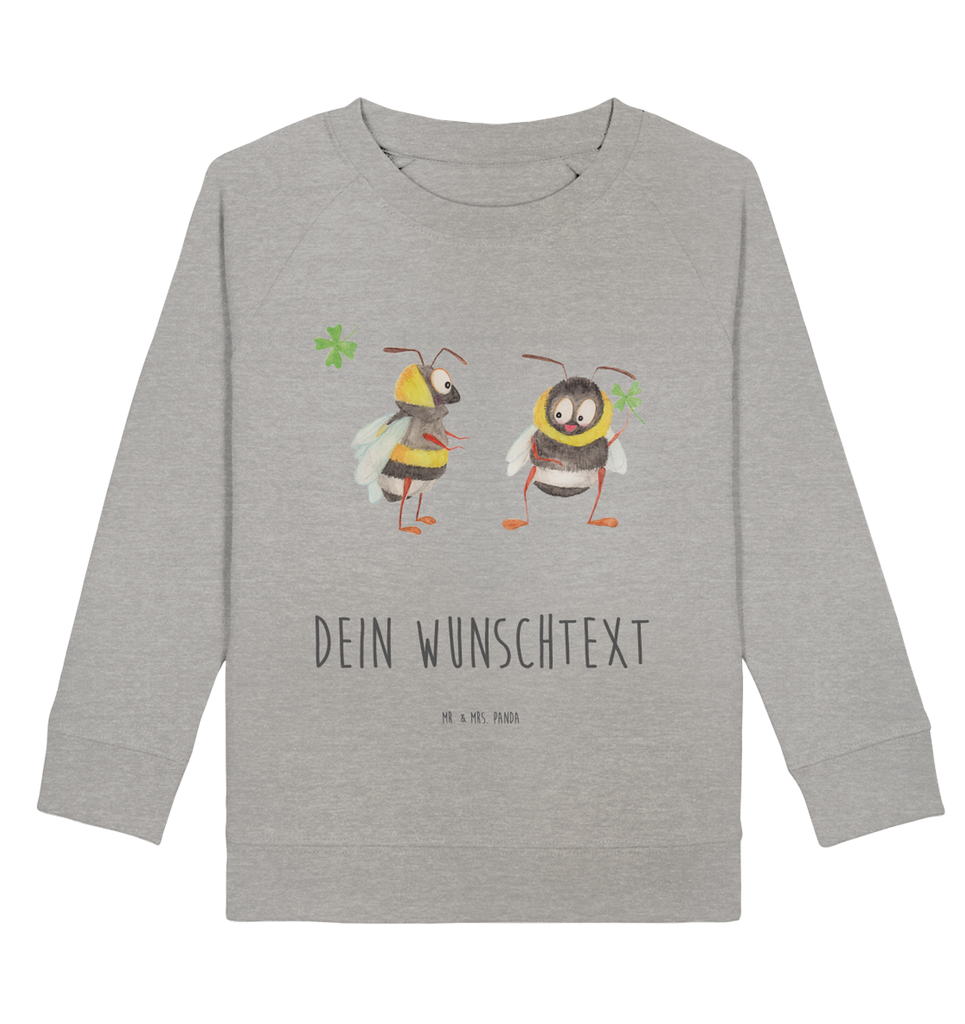 Personalisierter Kinder Pullover Hummeln mit Kleeblatt Personalisierter Kinder Pullover, Personalisiertes Kinder Sweatshirt, Jungen, Mädchen, Tiermotive, Gute Laune, lustige Sprüche, Tiere, Hummel, Biene, Spruch positiv, Biene Deko, Spruch schön, glücklich sein, glücklich werden, Spruch fröhlich