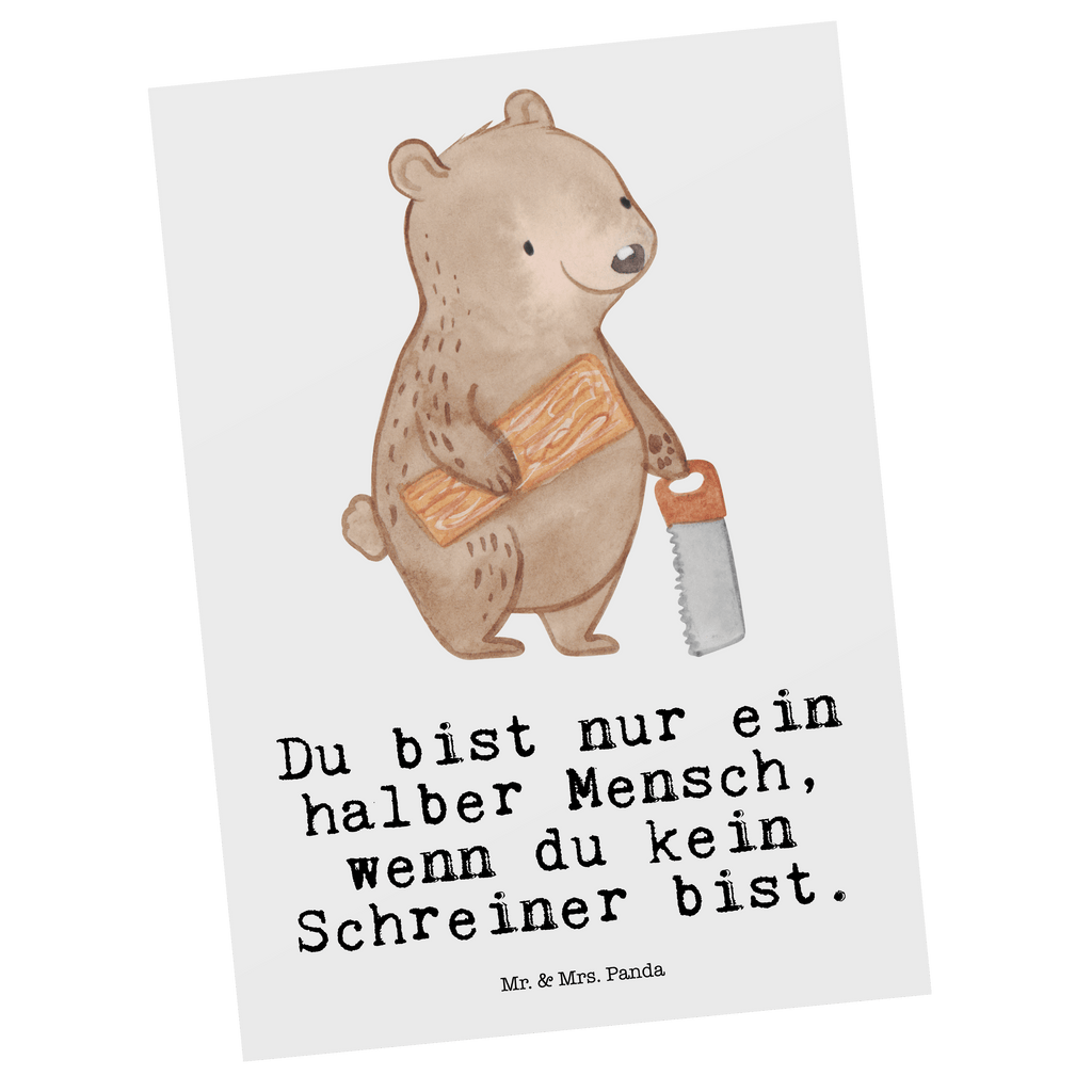 Postkarte Schreiner mit Herz Postkarte, Karte, Geschenkkarte, Grußkarte, Einladung, Ansichtskarte, Geburtstagskarte, Einladungskarte, Dankeskarte, Ansichtskarten, Einladung Geburtstag, Einladungskarten Geburtstag, Beruf, Ausbildung, Jubiläum, Abschied, Rente, Kollege, Kollegin, Geschenk, Schenken, Arbeitskollege, Mitarbeiter, Firma, Danke, Dankeschön