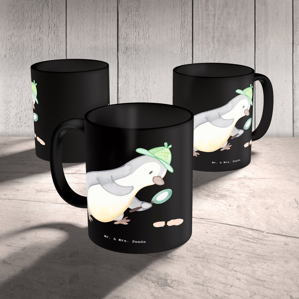 Tasse Detektiv mit Herz Tasse, Kaffeetasse, Teetasse, Becher, Kaffeebecher, Teebecher, Keramiktasse, Porzellantasse, Büro Tasse, Geschenk Tasse, Tasse Sprüche, Tasse Motive, Kaffeetassen, Tasse bedrucken, Designer Tasse, Cappuccino Tassen, Schöne Teetassen, Beruf, Ausbildung, Jubiläum, Abschied, Rente, Kollege, Kollegin, Geschenk, Schenken, Arbeitskollege, Mitarbeiter, Firma, Danke, Dankeschön, Detektiv, Ermittler, Agent, Privatdetektei, Berufsdetektiv, Wirtschaftsdetektei, Detektivausbildung, Spurensuche