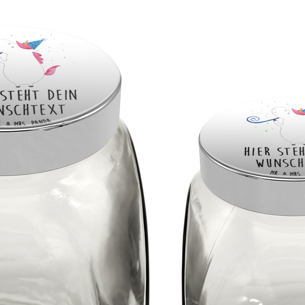 Personalisiertes Bonbonglas Einhorn Party Vorratsdose, Vorratsbehälter, Süßigkeitenglas, Süßigkeitendose, Kaffeedose, Müslidose, Teedose, Keksbehälter, Keksedose, Glasdose, Glasbälter, Vorratsglas, Küchenbehälter, Aufbewahrungsdose, Aufbewahungsglas, Gewürzdose, Küchenorganizer, Snackdose, Einhorn, Einhörner, Einhorn Deko, Pegasus, Unicorn, Glitzer, Konfetti, Party, Geburtstag, Feier, Fest, Alkohol, Disco, Club