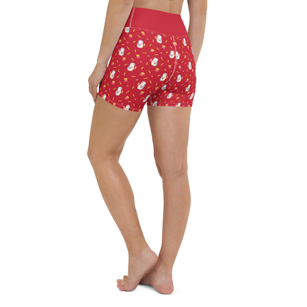 Yoga Shorts Pinguin Pommes Muster Yoga Shorts, Yogashorts, Sporthose, Sportshorts, Fitnesshose, Sportshorts Damen, Yoga Shorts Damen, Yogabekleidung, Sportbekleidung, Liebe, Partner, Freund, Freundin, Ehemann, Ehefrau, Heiraten, Verlobung, Heiratsantrag, Liebesgeschenk, Jahrestag, Hocheitstag, Valentinstag, Geschenk für Frauen, Hochzeitstag, Mitbringsel, Geschenk für Freundin, Geschenk für Partner, Liebesbeweis, für Männer, für Ehemann