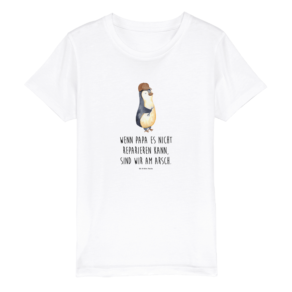 Organic Kinder T-Shirt Wenn Papa es nicht reparieren kann, sind wir am Arsch Kinder T-Shirt, Kinder T-Shirt Mädchen, Kinder T-Shirt Jungen, Familie, Vatertag, Muttertag, Bruder, Schwester, Mama, Papa, Oma, Opa, Vater, Geschenk Papa, Bester Papa der Welt