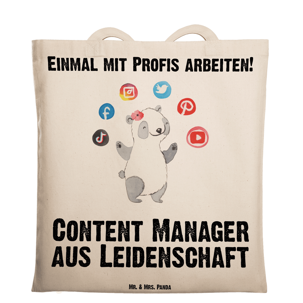 Tragetasche Content Manager aus Leidenschaft Beuteltasche, Beutel, Einkaufstasche, Jutebeutel, Stoffbeutel, Tasche, Shopper, Umhängetasche, Strandtasche, Schultertasche, Stofftasche, Tragetasche, Badetasche, Jutetasche, Einkaufstüte, Laptoptasche, Beruf, Ausbildung, Jubiläum, Abschied, Rente, Kollege, Kollegin, Geschenk, Schenken, Arbeitskollege, Mitarbeiter, Firma, Danke, Dankeschön