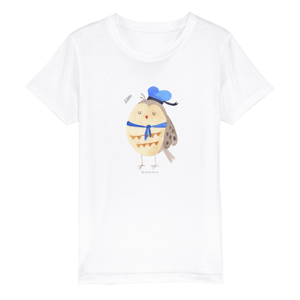 Organic Kinder T-Shirt Eule Matrose Kinder T-Shirt, Kinder T-Shirt Mädchen, Kinder T-Shirt Jungen, Eule, Eule Spruch, Eule Deko, Owl, Wortspiel lustig, Matrose, Freundin, Ehe, Seefahrer, Heimathafen, Hochzeitstag Geschenk