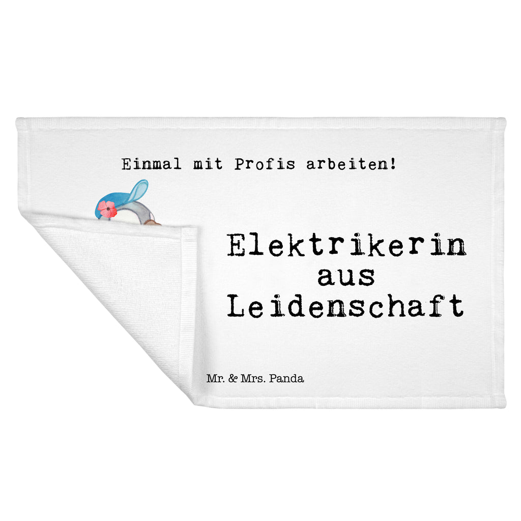 Handtuch Elektrikerin aus Leidenschaft Gästetuch, Reisehandtuch, Sport Handtuch, Frottier, Kinder Handtuch, Beruf, Ausbildung, Jubiläum, Abschied, Rente, Kollege, Kollegin, Geschenk, Schenken, Arbeitskollege, Mitarbeiter, Firma, Danke, Dankeschön, Elektrikerin, Elektronmonteurin, Elektrotechnikerin, Elektroinstallateurin, Elektromeisterin, Gesellenprüfung