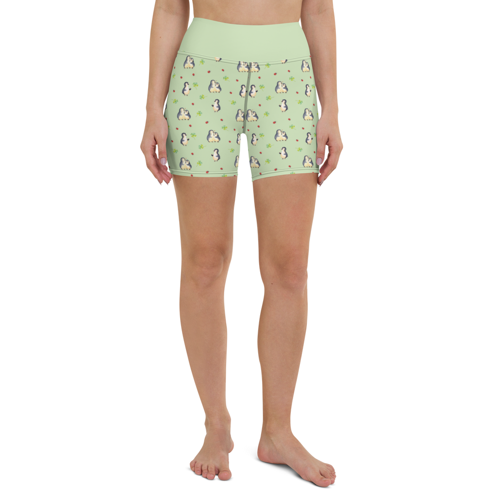 Yoga Shorts Pinguin Marienkäfer Muster Yoga Shorts, Yogashorts, Sporthose, Sportshorts, Fitnesshose, Sportshorts Damen, Yoga Shorts Damen, Yogabekleidung, Sportbekleidung, Pinguin, Pinguine, Marienkäfer, Liebe, Wunder, Glück, Freude, Lebensfreude