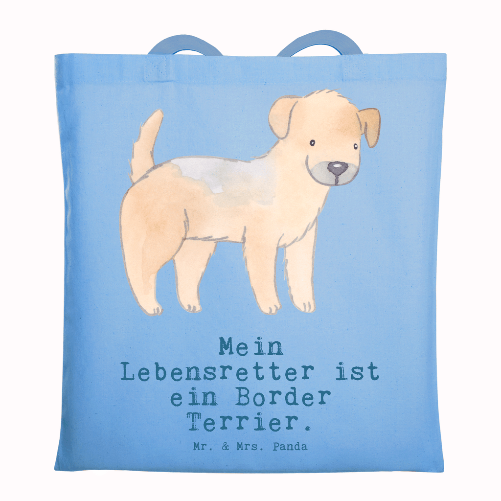 Tragetasche Border Terrier Lebensretter Beuteltasche, Beutel, Einkaufstasche, Jutebeutel, Stoffbeutel, Tasche, Shopper, Umhängetasche, Strandtasche, Schultertasche, Stofftasche, Tragetasche, Badetasche, Jutetasche, Einkaufstüte, Laptoptasche, Hund, Hunderasse, Rassehund, Hundebesitzer, Geschenk, Tierfreund, Schenken, Welpe, Border Terrier