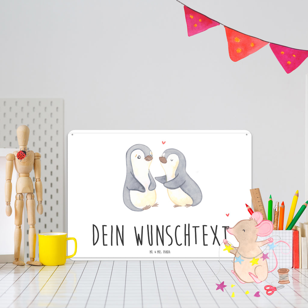 Personalisiertes Blechschild Pinguine trösten Blechschild, Metallschild, Geschenk Schild, Schild, Magnet-Metall-Schild, Deko Schild, Wandschild, Wand-Dekoration, Türschild, Liebe, Partner, Freund, Freundin, Ehemann, Ehefrau, Heiraten, Verlobung, Heiratsantrag, Liebesgeschenk, Jahrestag, Hocheitstag, Valentinstag, Geschenk für Frauen, Hochzeitstag, Mitbringsel, Geschenk für Freundin, Geschenk für Partner, Liebesbeweis, für Männer, für Ehemann