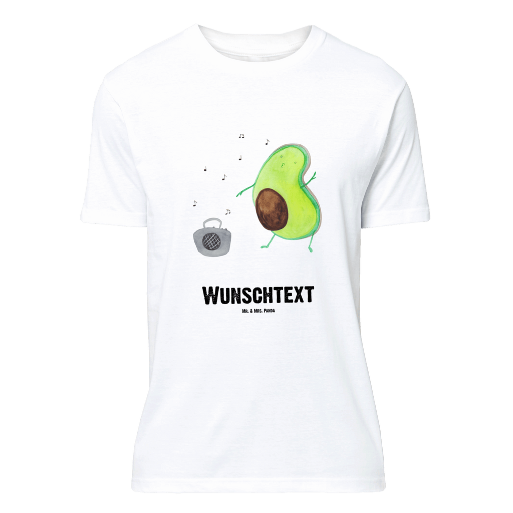 Personalisiertes T-Shirt Avocado tanzt T-Shirt Personalisiert, T-Shirt mit Namen, T-Shirt mit Aufruck, Männer, Frauen, Wunschtext, Bedrucken, Avocado, Veggie, Vegan, Gesund