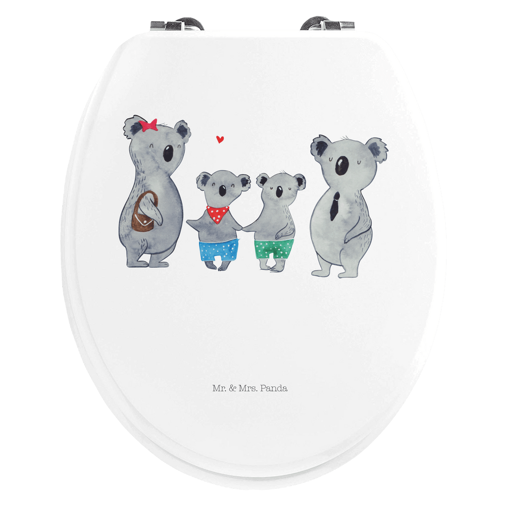 Motiv WC Sitz Koala Familie zwei Klobrille, Klodeckel, Toilettendeckel, WC-Sitz, Toilette, Familie, Vatertag, Muttertag, Bruder, Schwester, Mama, Papa, Oma, Opa, Koala, Koalabär, beste Familie, Familienzeit, Familienleben, Koalafamilie, Lieblingsfamilie