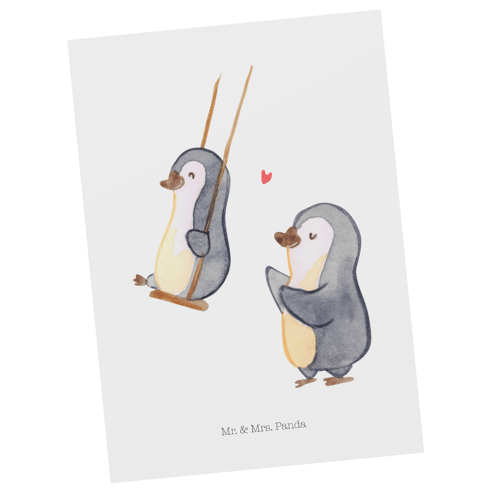 Postkarte Pinguin Oma schaukeln Postkarte, Karte, Geschenkkarte, Grußkarte, Einladung, Ansichtskarte, Geburtstagskarte, Einladungskarte, Dankeskarte, Ansichtskarten, Einladung Geburtstag, Einladungskarten Geburtstag, Familie, Vatertag, Muttertag, Bruder, Schwester, Mama, Papa, Oma, Opa, beste Oma, Lieblingsoma, Geschenk für Oma, Omi, Großmutter