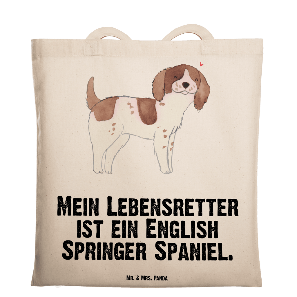 Tragetasche English Springer Spaniel Lebensretter Beuteltasche, Beutel, Einkaufstasche, Jutebeutel, Stoffbeutel, Hund, Hunderasse, Rassehund, Hundebesitzer, Geschenk, Tierfreund, Schenken, Welpe, English Springer Spaniel