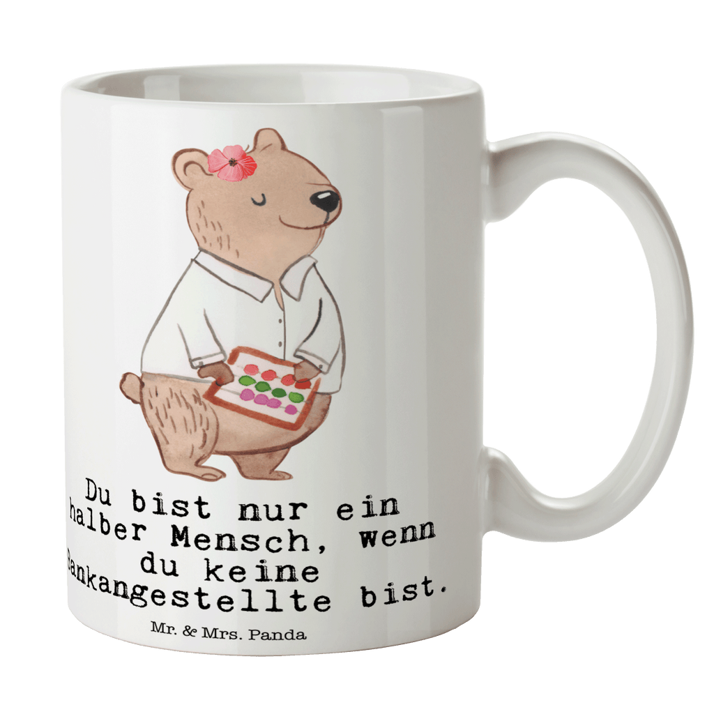 Tasse Bankangestellte mit Herz Tasse, Kaffeetasse, Teetasse, Becher, Kaffeebecher, Teebecher, Keramiktasse, Porzellantasse, Büro Tasse, Geschenk Tasse, Tasse Sprüche, Tasse Motive, Kaffeetassen, Tasse bedrucken, Designer Tasse, Cappuccino Tassen, Schöne Teetassen, Beruf, Ausbildung, Jubiläum, Abschied, Rente, Kollege, Kollegin, Geschenk, Schenken, Arbeitskollege, Mitarbeiter, Firma, Danke, Dankeschön, Bankangestellte, Bankfachfrau, Bänkerin, Bankberaterin