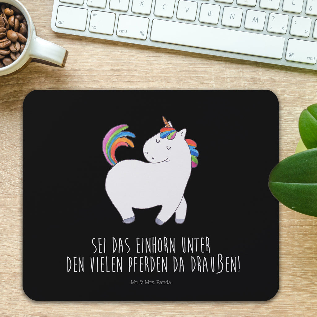 Mauspad Einhorn stolzierend Mousepad, Computer zubehör, Büroausstattung, PC Zubehör, Arbeitszimmer, Mauspad, Einzigartiges Mauspad, Designer Mauspad, Mausunterlage, Mauspad Büro, Einhorn, Einhörner, Einhorn Deko, Pegasus, Unicorn, stolz, anders, bunt, Pferd, Reiter, Reiten, Freundin, Geschenk