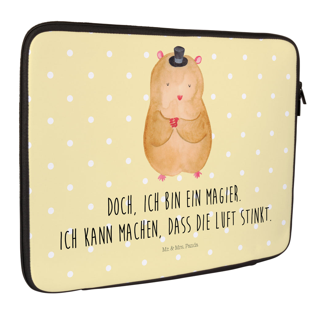 Notebook Tasche Hamster mit Hut Notebook Tasche, Laptop, Computertasche, Tasche, Notebook-Tasche, Notebook-Reisehülle, Notebook Schutz, Tiermotive, Gute Laune, lustige Sprüche, Tiere, Hamster, Hut, Magier, Zylinder, Zwerghamster, Zauberer