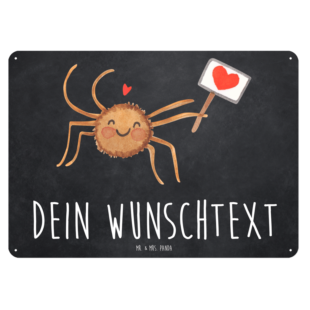 Personalisiertes Blechschild Spinne Agathe Motivation Blechschild, Metallschild, Geschenk Schild, Schild, Magnet-Metall-Schild, Deko Schild, Wandschild, Wand-Dekoration, Türschild, Spinne Agathe, Spinne, Agathe, Videos, Merchandise, Motivation, Glück, Liebe, Vertrauen, Dankeschön