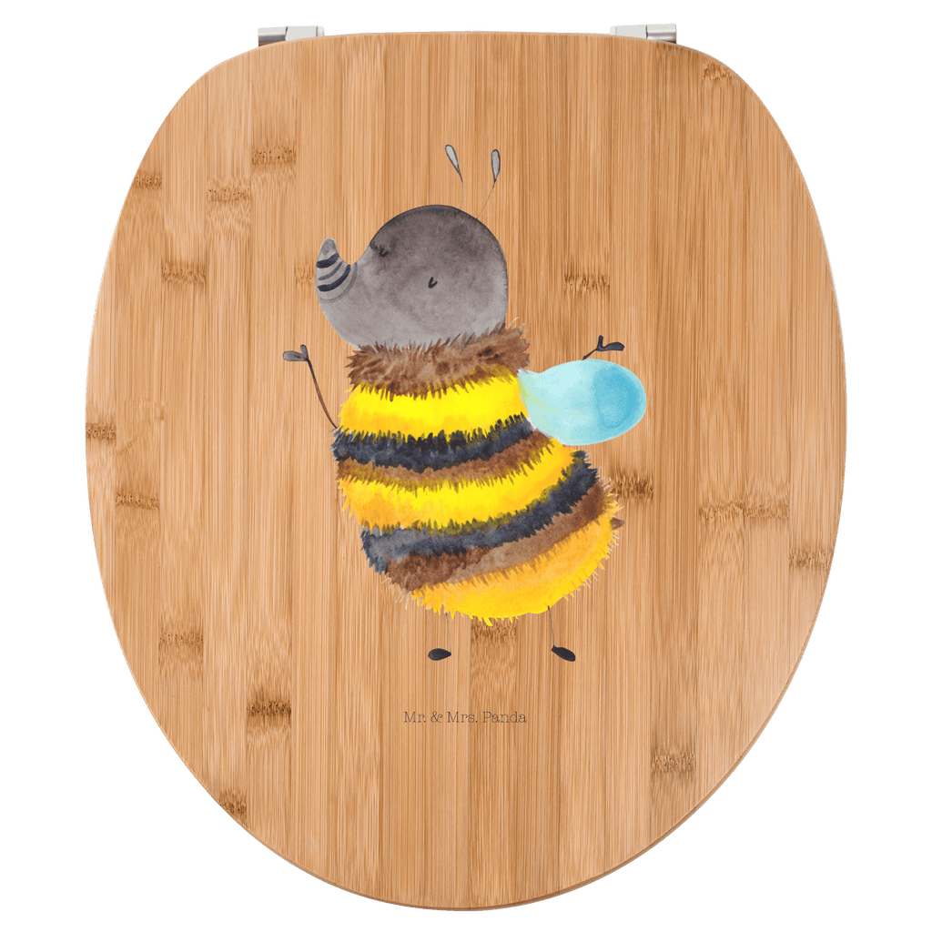 Motiv WC Sitz Hummel flauschig Klobrille, Klodeckel, Toilettendeckel, WC-Sitz, Toilette, Tiermotive, Gute Laune, lustige Sprüche, Tiere, Hummel, Flauschig, Biene, Blume, Natur