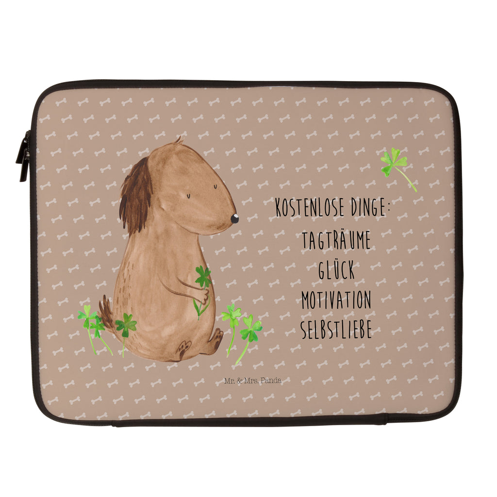 Notebook Tasche Hund Kleeblatt Notebook Tasche, Laptop, Computertasche, Tasche, Notebook-Tasche, Notebook-Reisehülle, Notebook Schutz, Hund, Hundemotiv, Haustier, Hunderasse, Tierliebhaber, Hundebesitzer, Sprüche, Kleeblatt, Glück, Tagträume, Motivation, Neuanfang, Geschenk, Glücksbringer, Selbstliebe, Achtsamkeit