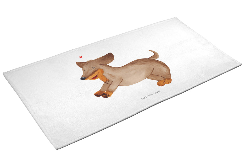 Handtuch Hund Dackel Handtuch, Badehandtuch, Badezimmer, Handtücher, groß, Kinder, Baby, Hund, Hundemotiv, Haustier, Hunderasse, Tierliebhaber, Hundebesitzer, Sprüche, Hunde, Dackel, Dachshund, happy dog