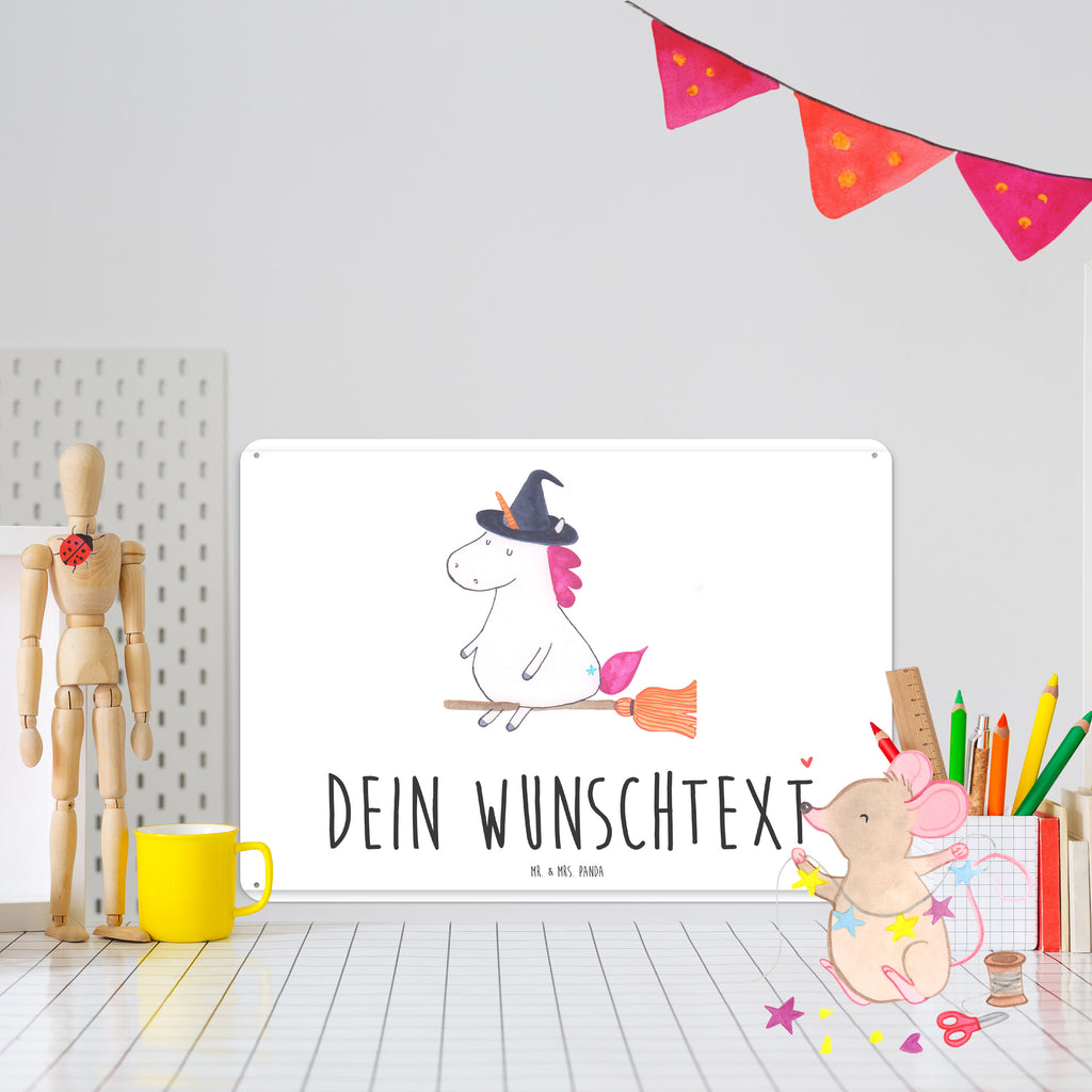 Personalisiertes Blechschild Einhorn Hexe Blechschild, Metallschild, Geschenk Schild, Schild, Magnet-Metall-Schild, Deko Schild, Wandschild, Wand-Dekoration, Türschild, Einhorn, Einhörner, Einhorn Deko, Pegasus, Unicorn, Frau, Ehefrau, Hexe, Teufel, Engel, Verrückte, Freundin, Leben, Zicke