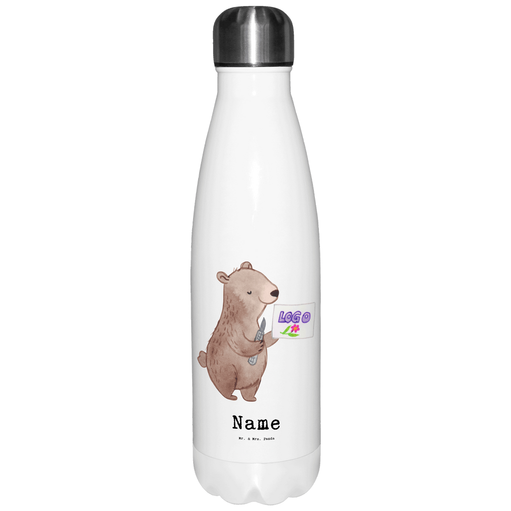 Personalisierte Thermosflasche Gestalter für visuelles Marketing mit Herz Personalisierte Isolierflasche, Personalisierte Thermoflasche, Personalisierte Trinkflasche, Trinkflasche Mit Namen, Wunschname, Bedrucken, Namensflasche, Beruf, Ausbildung, Jubiläum, Abschied, Rente, Kollege, Kollegin, Geschenk, Schenken, Arbeitskollege, Mitarbeiter, Firma, Danke, Dankeschön