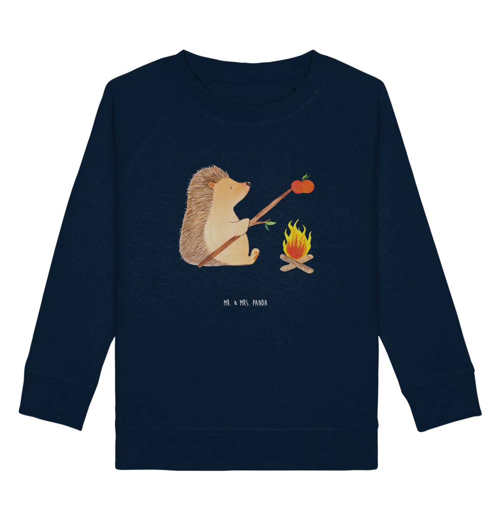 Organic Kinder Pullover Igel grillt Kinder Pullover, Kinder Sweatshirt, Jungen, Mädchen, Tiermotive, Gute Laune, lustige Sprüche, Tiere, Igel, Grillen, Ziele, Motivation, arbeitslos, Sinn des Lebens, Spruch